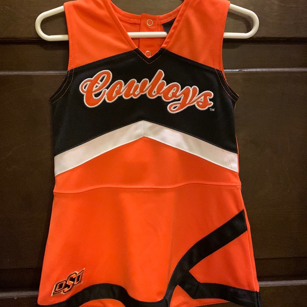 OSU Oklahoma State Cheerleader dress with panty cover. Excellent Condition!